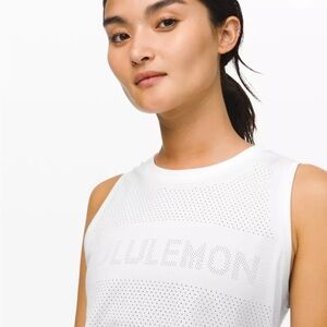 Lululemon Breeze By Muscle Crop Tank - White